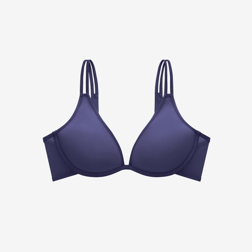 ThirdLove Bare Mesh Plunge Bra Size 34D indigo / 34D